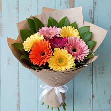 Букет яркий день в Большие Березники Мордовия Букет цветов из:  Герберы в Большие Березники Мордовия