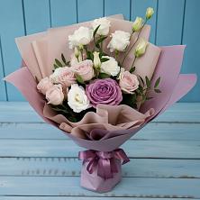 Букет цветов из:  Розы и Лизиантусы в Большие Березники Мордовия