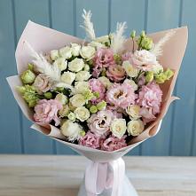 Букет цветов из:  Альстромерии и Розы #REPLACE_PRED# Большие Березники Мордовия